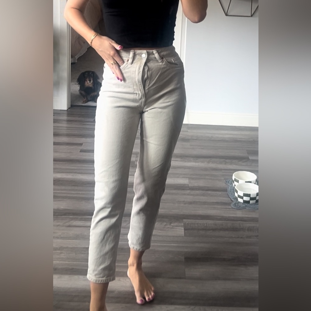 Tan jeans